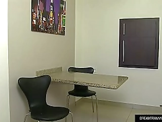 tempting tgirl victoria neves masturbates and fucks herself with a dildo