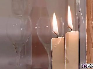 blonde wife shemale fucked at a honeymoon by a husband