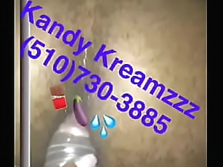kandykreamzzz opening black hairy ass