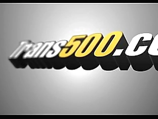 constricted shemale'_s wazoo gets pounded