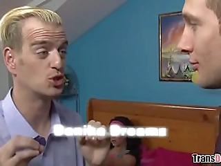 teen shemale babysitter gia gets her ass blasted by daddy tom