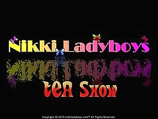 nikkiladyboys at the tea show with t-girls