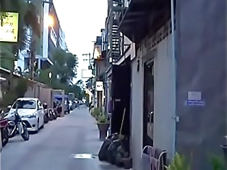 lingeried asian shemale dove gets naked and strokes her brown shecock