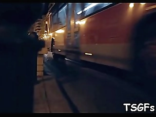 ladyboy wench rides and groans