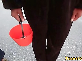 halloween tgirl spitroasted in latin threeway