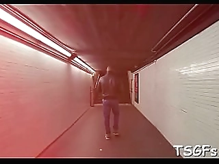 palpitating cock for tranny'_s butt