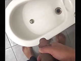 elle st  claire stroking her shecock to ease the stress