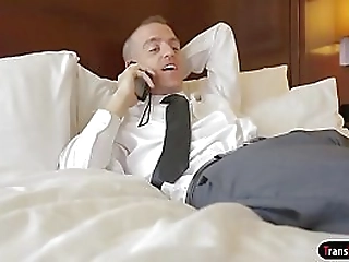 busty tgirl chanel santini deepthroats her clients big cock