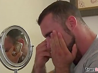 sexy milky skinned tattoo tranny pumped hard