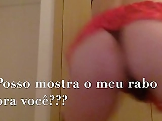 hot brunette bruna spears stroking her big dick