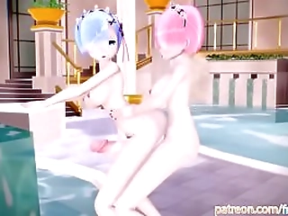 guy fuck 2 hot big tits shemales anal