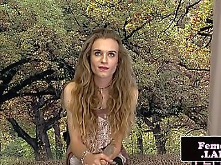 blonde shemale samara and marcs outdoor anal pounding