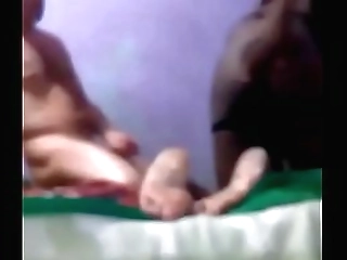 ebony shemale big fat dick in spandex bulging