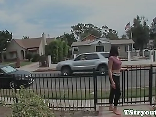 spex tranny wanking off at casting audition