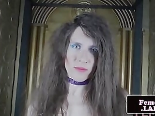 masturbation loving shemale dildoing her ass