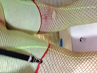 shemale helen's monster black cock penetrates her ass and cums