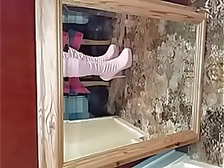 sissyfication and sissygasm of a crossdresser femboy sissy shemale