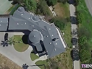 guy with pussy fucked by a two shemales with big tits