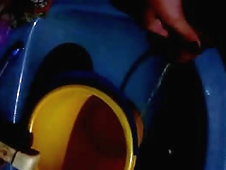 sexy shemale janaina carvalho enjoys taking a machine mounted dildo