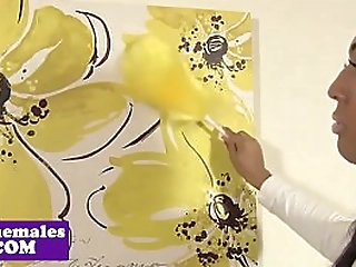 ebony tgirl amateur cocksucks before analsex