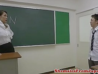 ladyboy teacher assfucking her student