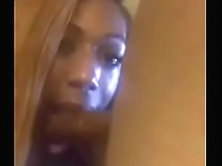 black lesbian tgirl drops milky cum load