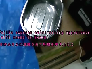 jyosoukofujiko exposes foolish behavior after enema