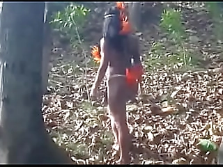 outdoor shemale sex fun with lucky guy in threesome