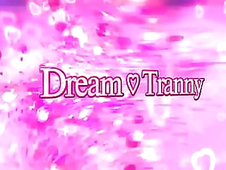 shemale babi aydal jerks it with a dildo