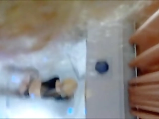 lindda is a beauty in sparkling purple bikiny