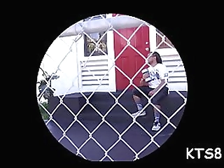 tranny with hard schlong takes in ass