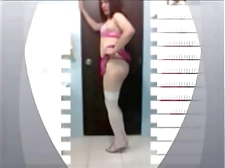 crossdresser sissy maxime cock sucking training at home