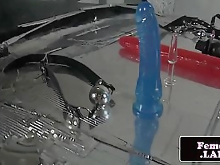 latex shemale jerking off her hard dick