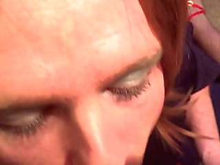 alexisbane uk british cocksucking tv slut sucks cock and has cum facial