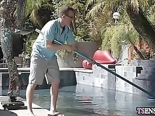 horny shemale got hard fucked in her tighty asshole