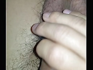 busty tgirl jackeline jacks off curved shecock