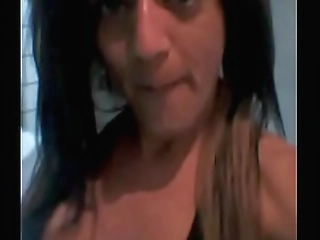 brunette shemale babe getting fucked in her asshole