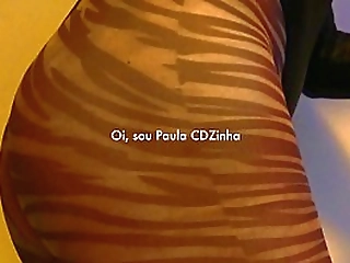 construction worker anny shows her goods