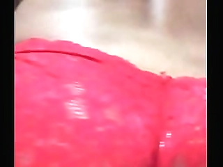 brunette ts releases her sperm on her thigh