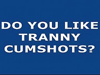 beautiful shemale in glasses unloads her cock on webcam