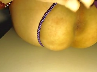 sissy bimbo bondage chastity cyber goth brandynette inserting rainbow ball