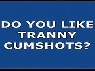 beautiful tgirl shoots her cream!