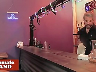 tattooed trans beauty pov fucked by bartender