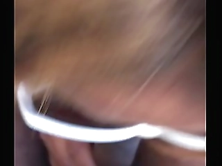 busty redhead ladyboy with high heels masturbates solo on