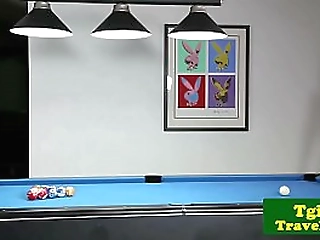 tattooed shemale pornstar masturbating solo